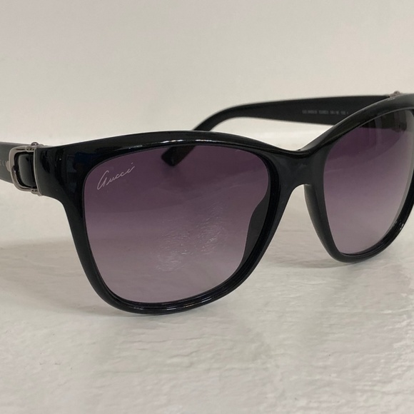 Gucci Blk Horsebit Sunglasses - Authentic - NWOT - Picture 6 of 8